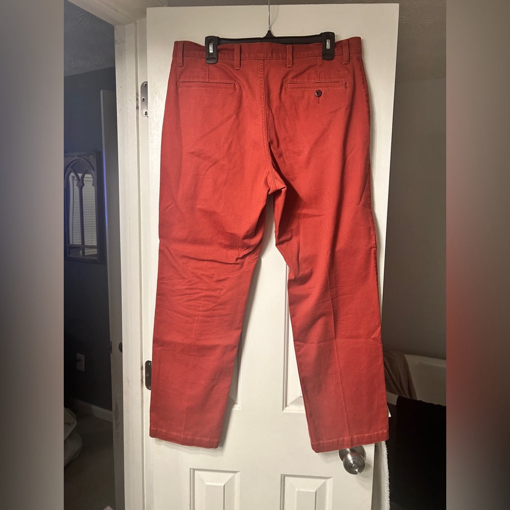 Men’s Docker Red Rust Straight Fit Khaki Pants - Picture 3 of 7